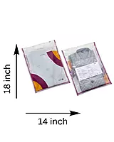 Meesho Transparent With‑POD Polybag 14 inch x 18 inch
