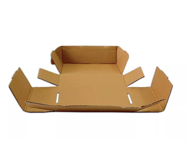 Mailer 10.5 x 6 x 1.5 inch Auto Lock Flat Corrugated Brown Boxes - 3 PLY