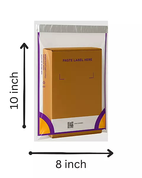 Messho Transparent Non‑POD Polybag 8 inch x 10 inch