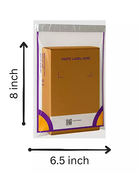 Meesho Transparent Non‑POD Polybag 6.5 inch x 8 inch