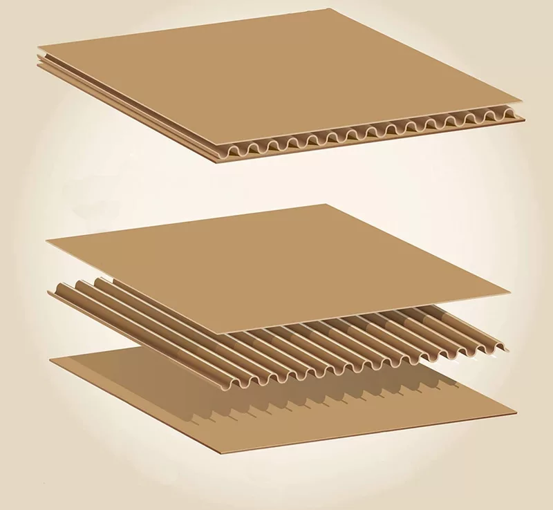 Mailer 2.5x2x2.5 inch Auto Lock Flat Corrugated Brown Boxes - 3 PLY