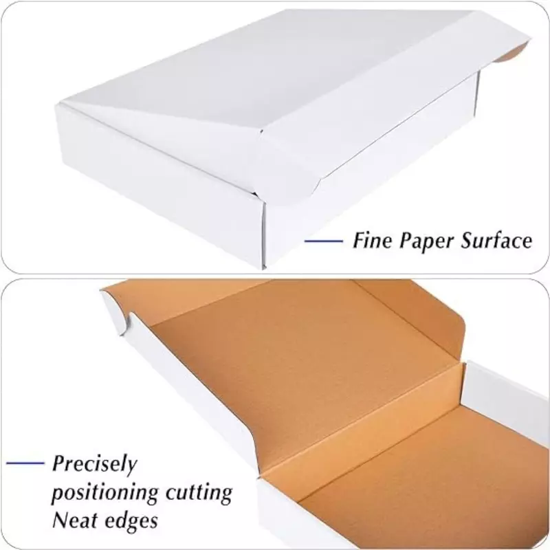 Self-locking 4.5 X 3 X 2.5 inch Auto Lock Mailer Corrugated White Boxes