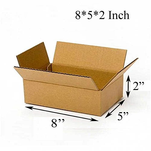 8 X 5 X 2 inch Corrugated Brown Boxes - 3 PLY