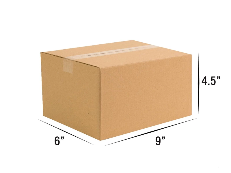 9 X 6 X 4.5 inch Corrugated Brown Boxes - 3 PLY