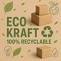 8 X 6 X 6 inch Corrugated Brown Boxes - 3 PLY